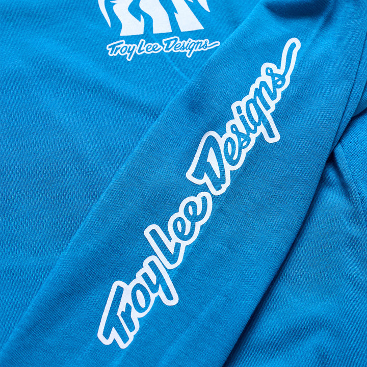 Troy Lee Designs Skyline Ride Long-Sleeve Tee - Kids' One Eye Aero Blue
