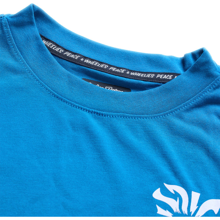 Troy Lee Designs Skyline Ride Long-Sleeve Tee - Kids' One Eye Aero Blue