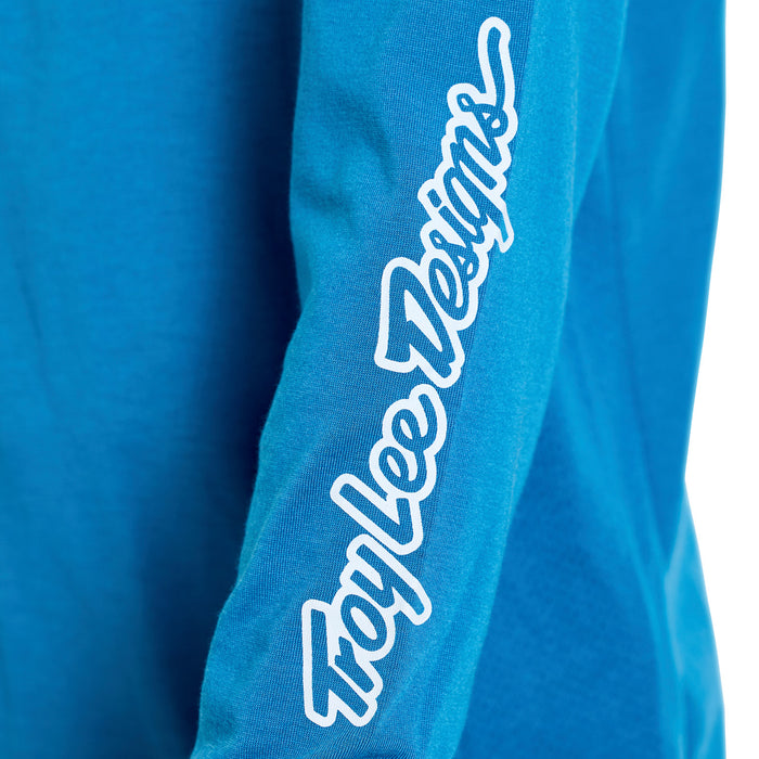 Troy Lee Designs Skyline Ride Long-Sleeve Tee - Kids' One Eye Aero Blue