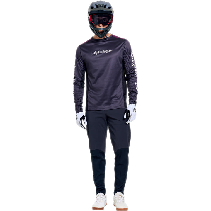 Troy Lee Designs Stage Long-Sleeve Jersey Signature Carbon
