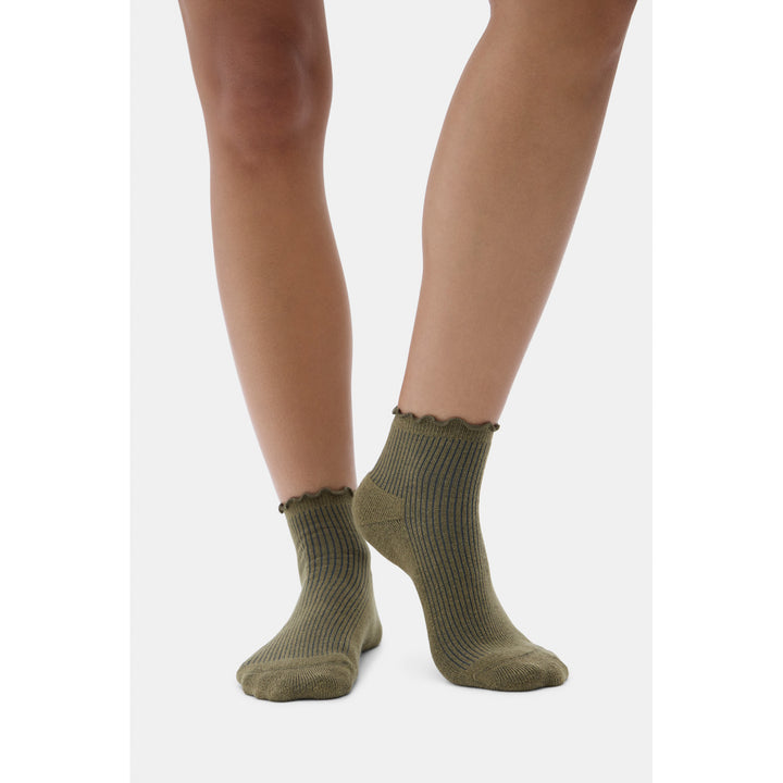 Halfdays Ruffle Socks - Women's Martini/Limoncello