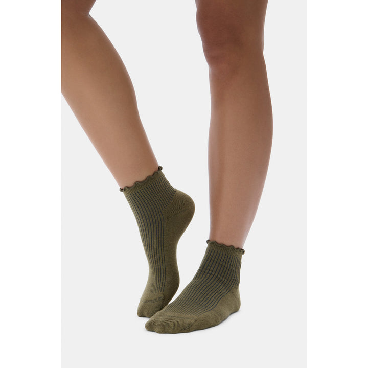 Halfdays Ruffle Socks - Women's Martini/Limoncello