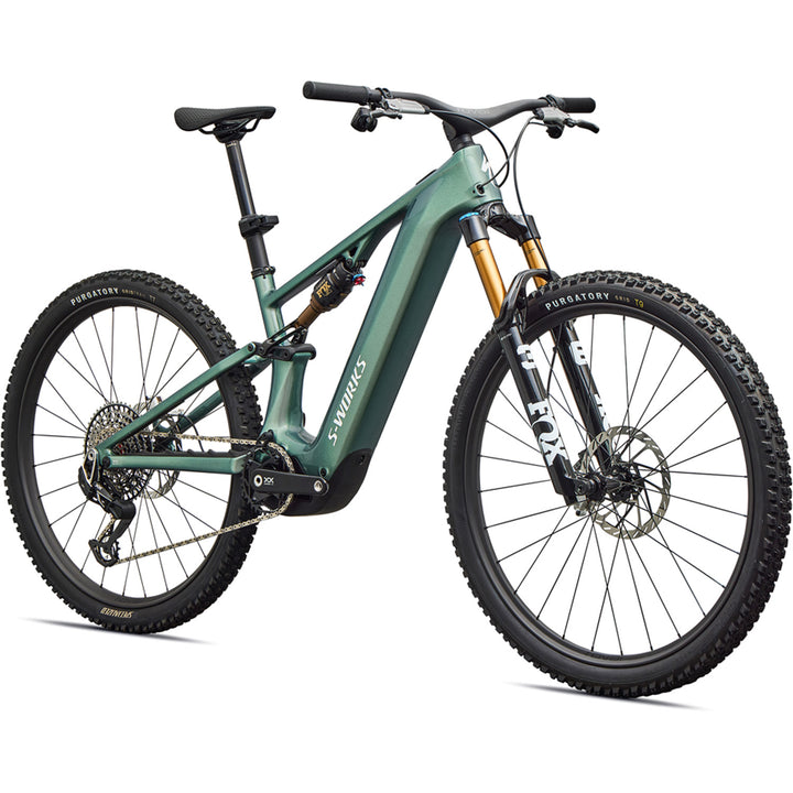 Specialized S-Works Turbo Levo R E-Mountain Bike 2026 Gloss Premium Fjord Metallic/White
