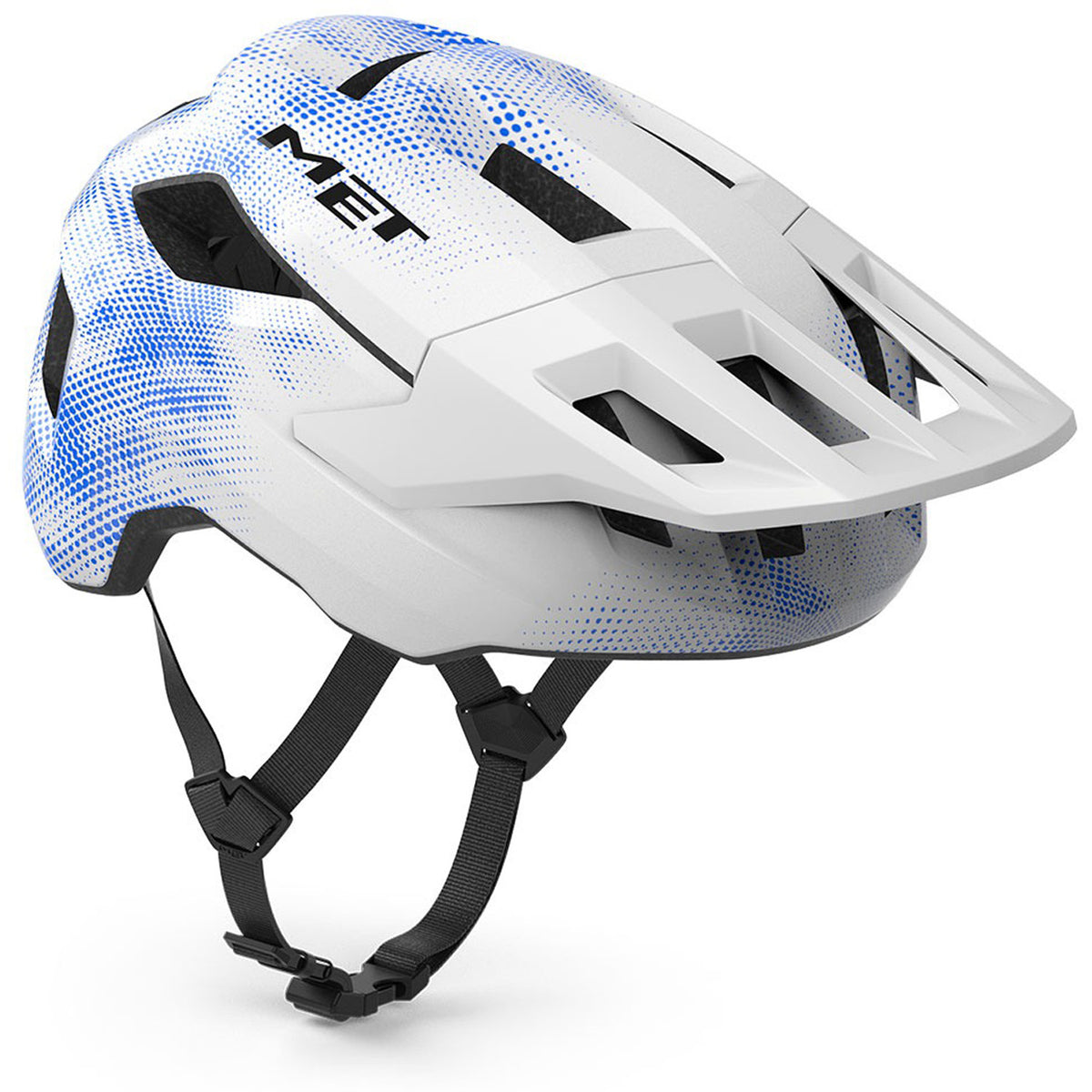 MET Shelter Youth MIPS Bike Helmet - Kids' White Blue Matte