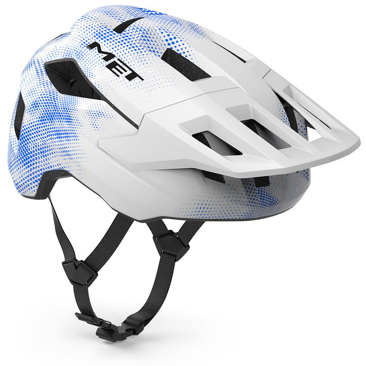 MET Shelter Youth MIPS Bike Helmet - Kids' White Blue Matte