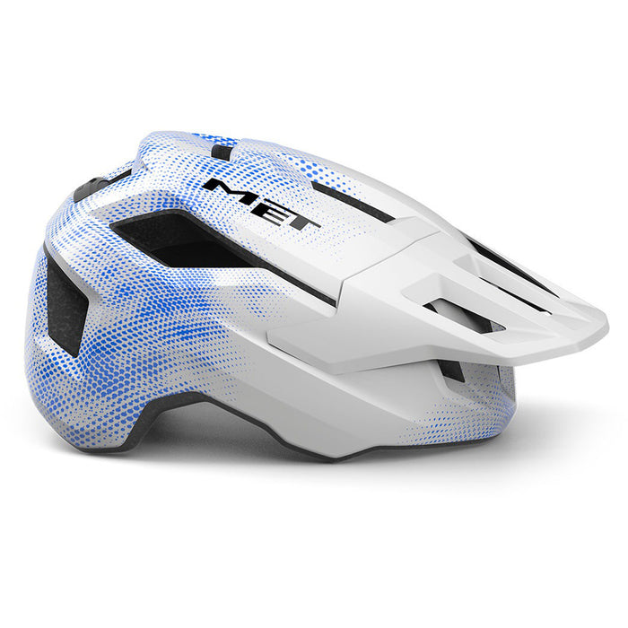 MET Shelter Youth MIPS Bike Helmet - Kids' White Blue Matte