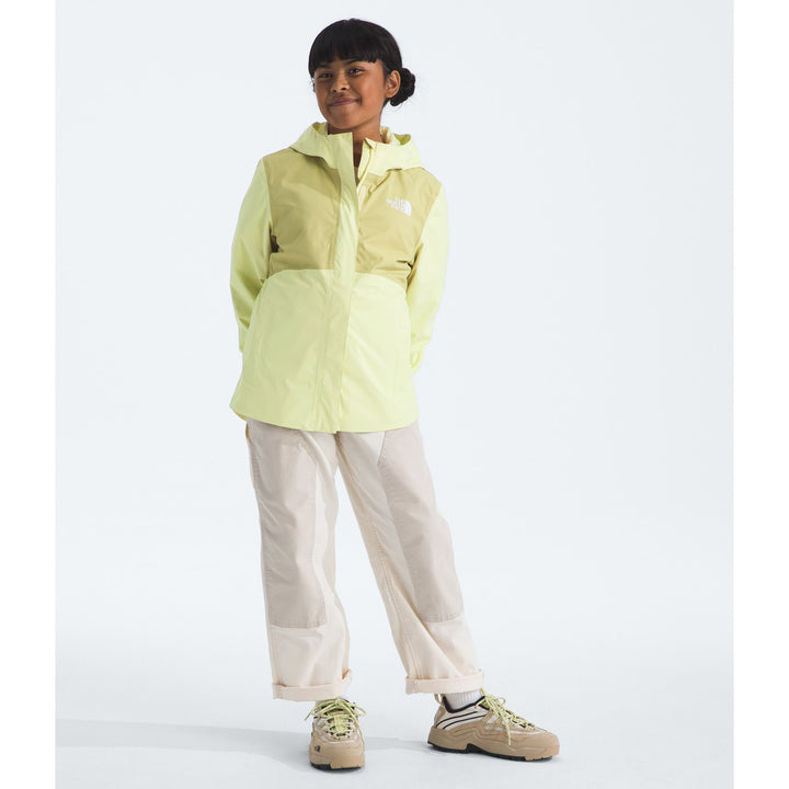 The North Face Antora Rain Jacket - Girls' Lemon Mist/Pear