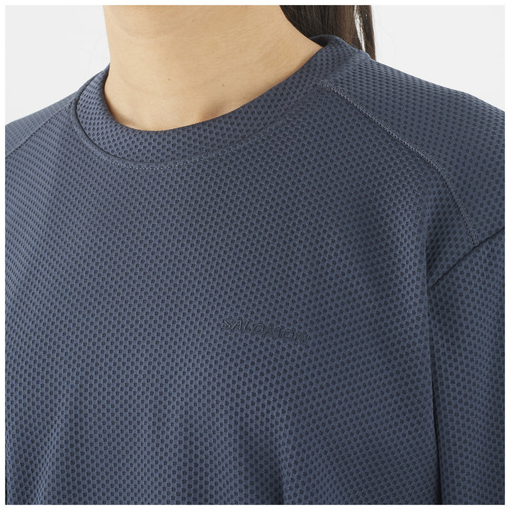 Salomon Motomesh Crewneck Pullover - Women's Blue Nights
