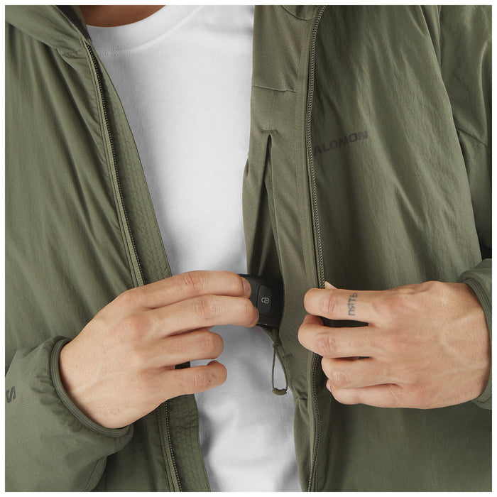 Salomon Mountain Flex Hooded Jacket - Men's Grape Leaf