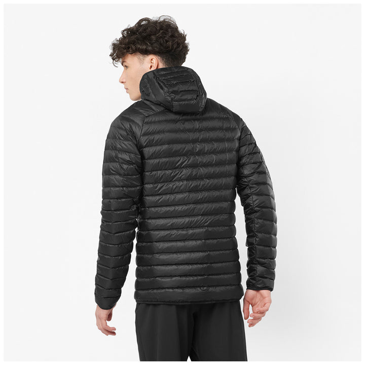 Salomon Elixir Micro Down Hooded Jacket - Men's Deep Black