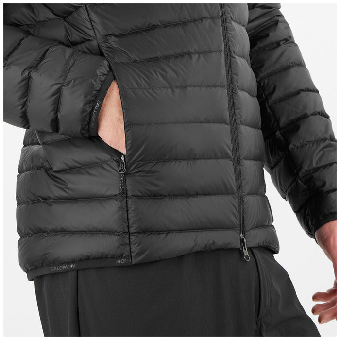 Salomon Elixir Micro Down Hooded Jacket - Men's Deep Black