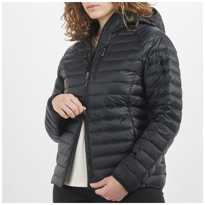 Salomon Elixir Micro Down Hooded Jacket - Women's Deep Black