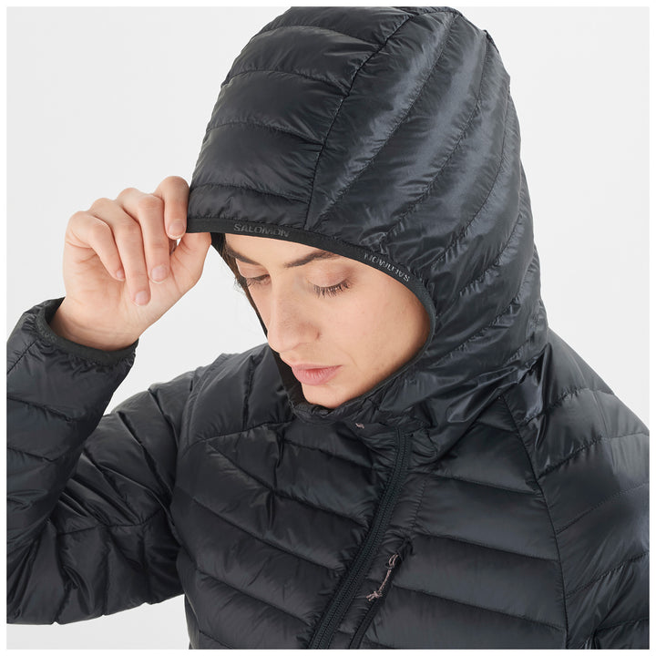 Salomon Elixir Micro Down Hooded Jacket - Women's Deep Black