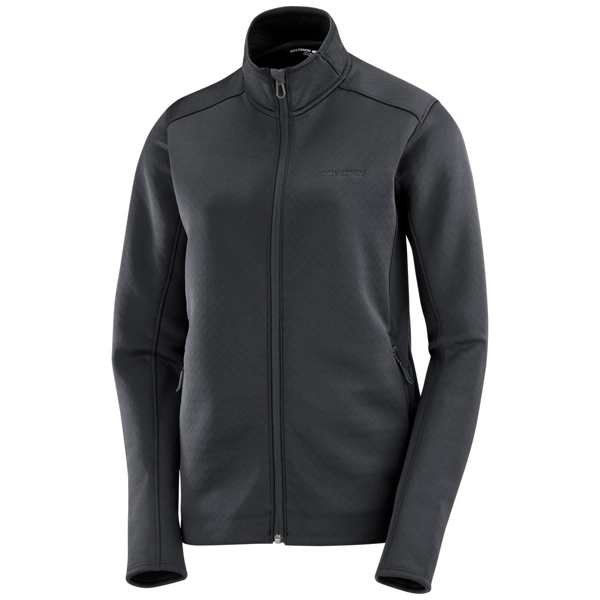 Salomon Outline Warm Full Zip Fleece - Women's Deep Black