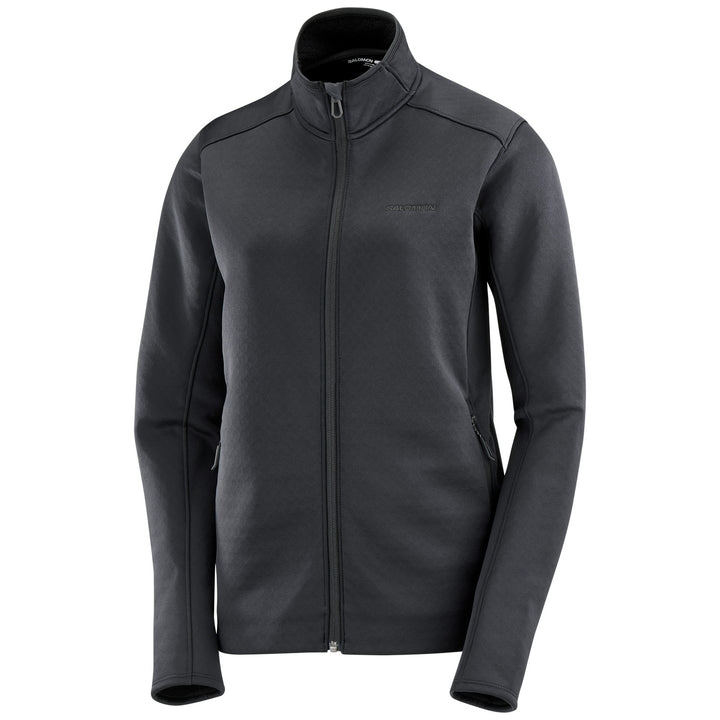 Salomon Outline Warm Full Zip Fleece - Women's Deep Black