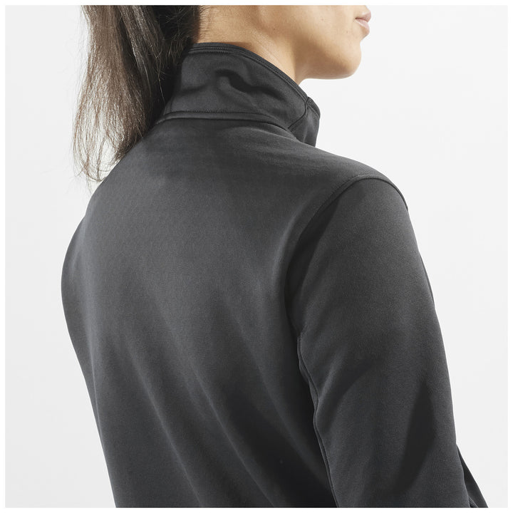 Salomon Outline Warm Full Zip Fleece - Women's Deep Black