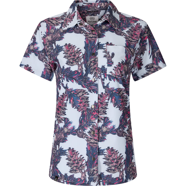 Flylow Phoenix Shirt - Women's Sky Pine Cone Party