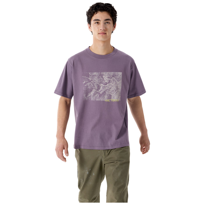 Arc'teryx Kragg Cotton Lithographica Short-Sleeve T-Shirt - Men's Light Moondrop