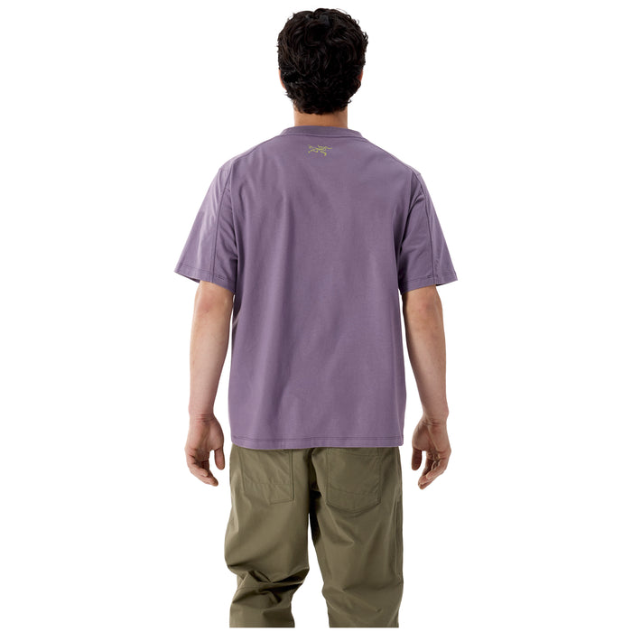 Arc'teryx Kragg Cotton Lithographica Short-Sleeve T-Shirt - Men's Light Moondrop