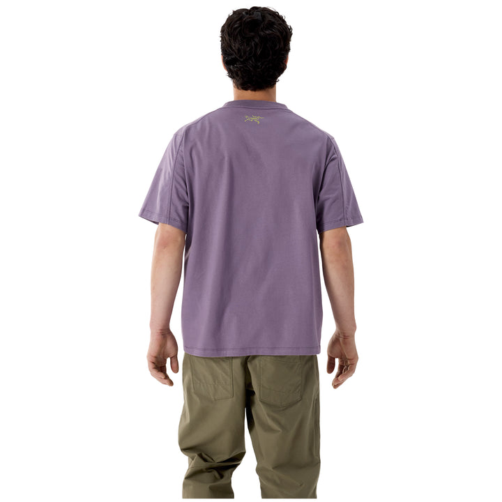 Arc'teryx Kragg Cotton Lithographica Short-Sleeve T-Shirt - Men's Light Moondrop