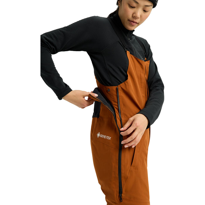 Burton AK Kimmy GORE-TEX 2L Short Bibs - Women's Chestnut Brown