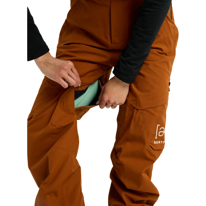 Burton AK Kimmy GORE-TEX 2L Short Bibs - Women's Chestnut Brown