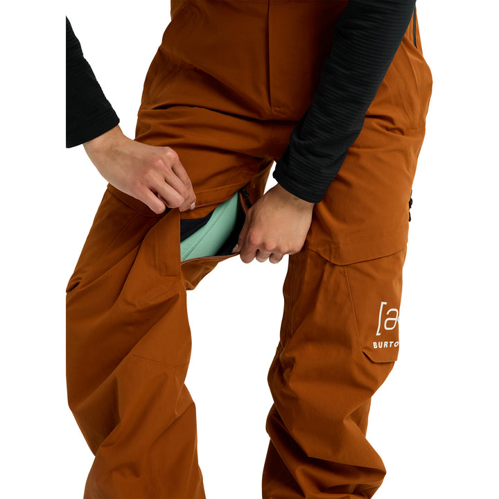 Burton AK Kimmy GORE-TEX 2L Short Bibs - Women's Chestnut Brown