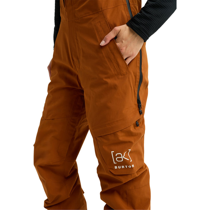 Burton AK Kimmy GORE-TEX 2L Short Bibs - Women's Chestnut Brown
