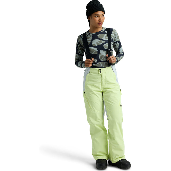 Burton Reserve 2L 3-in-1 Pants - Women's Glow Yellow Green/Gray Cloud