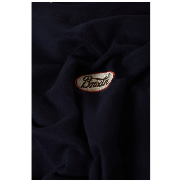 Brixton Parson Patch Crew - Men's Classic Navy