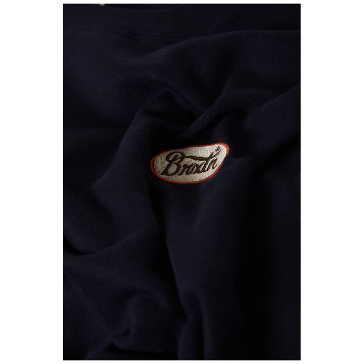 Brixton Parson Patch Crew - Men's Classic Navy
