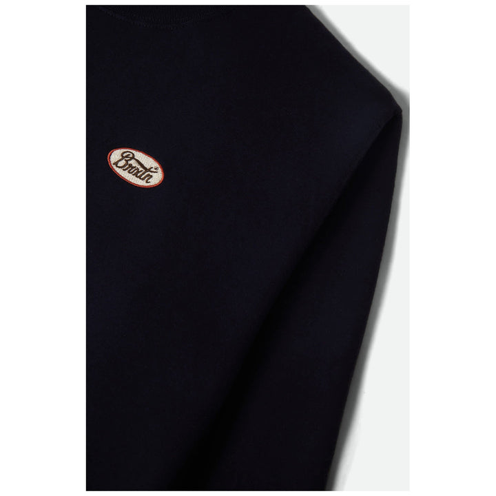 Brixton Parson Patch Crew - Men's Classic Navy