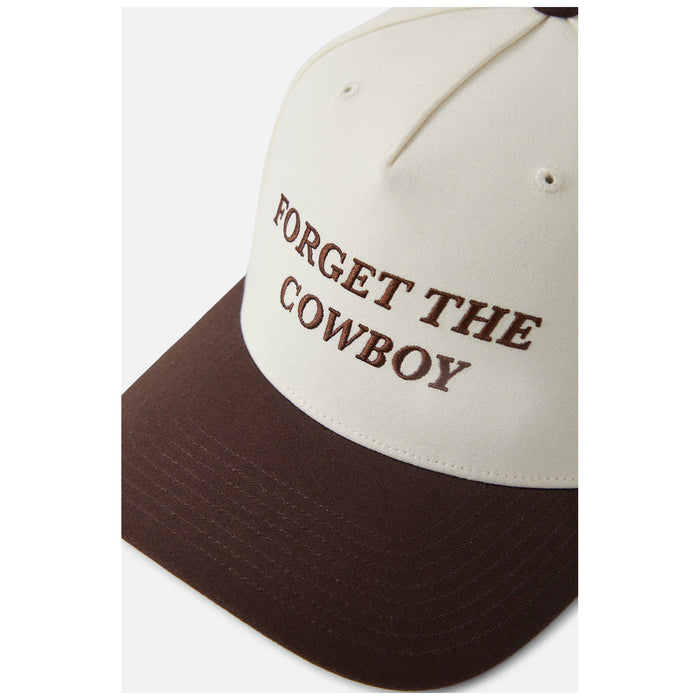 Brixton Forget The Cowboy NetPlus Snapback Chocolate/Off White