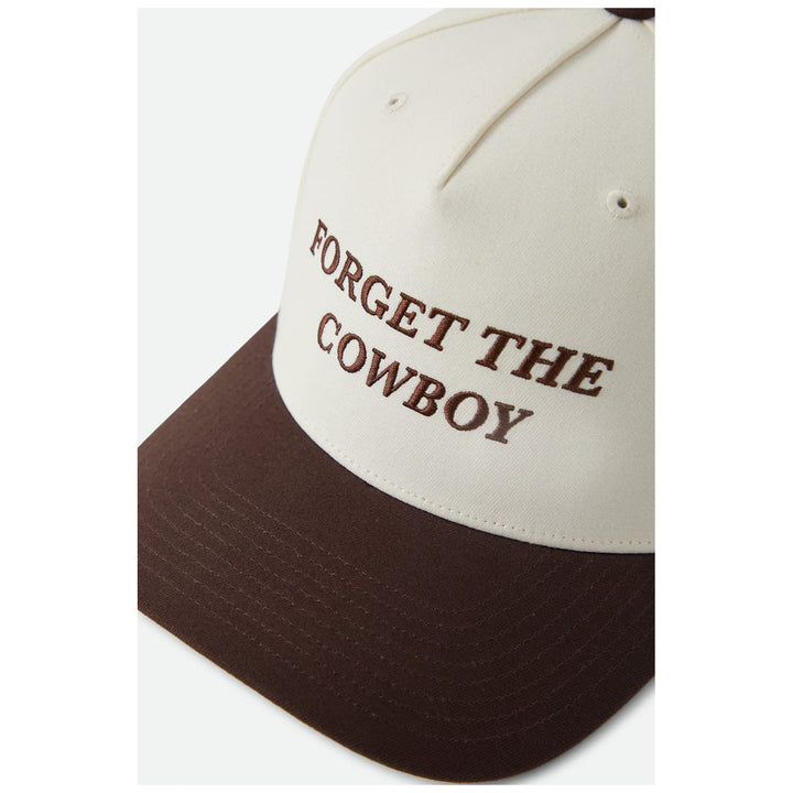Brixton Forget The Cowboy NetPlus Snapback Chocolate/Off White
