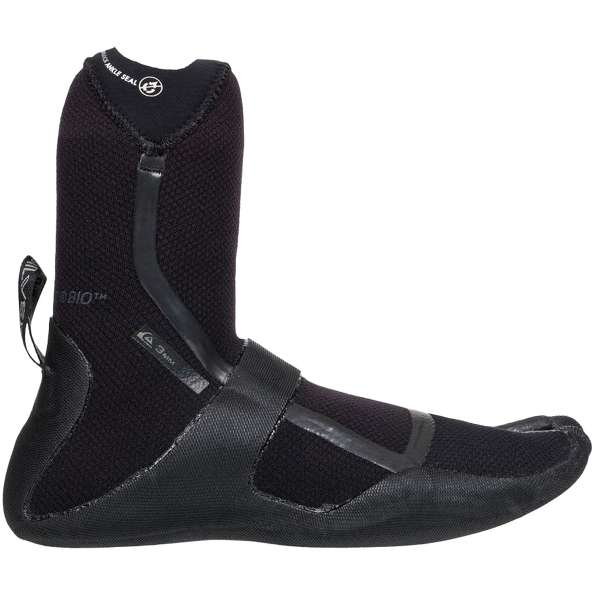 Quiksilver 3mm Marathon Sessions Split Toe Wetsuit Boots Black