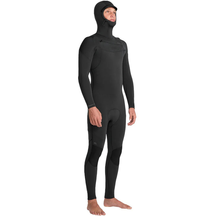Quiksilver 5/4/3 Everyday Sessions Chest Zip Hooded Wetsuit Black