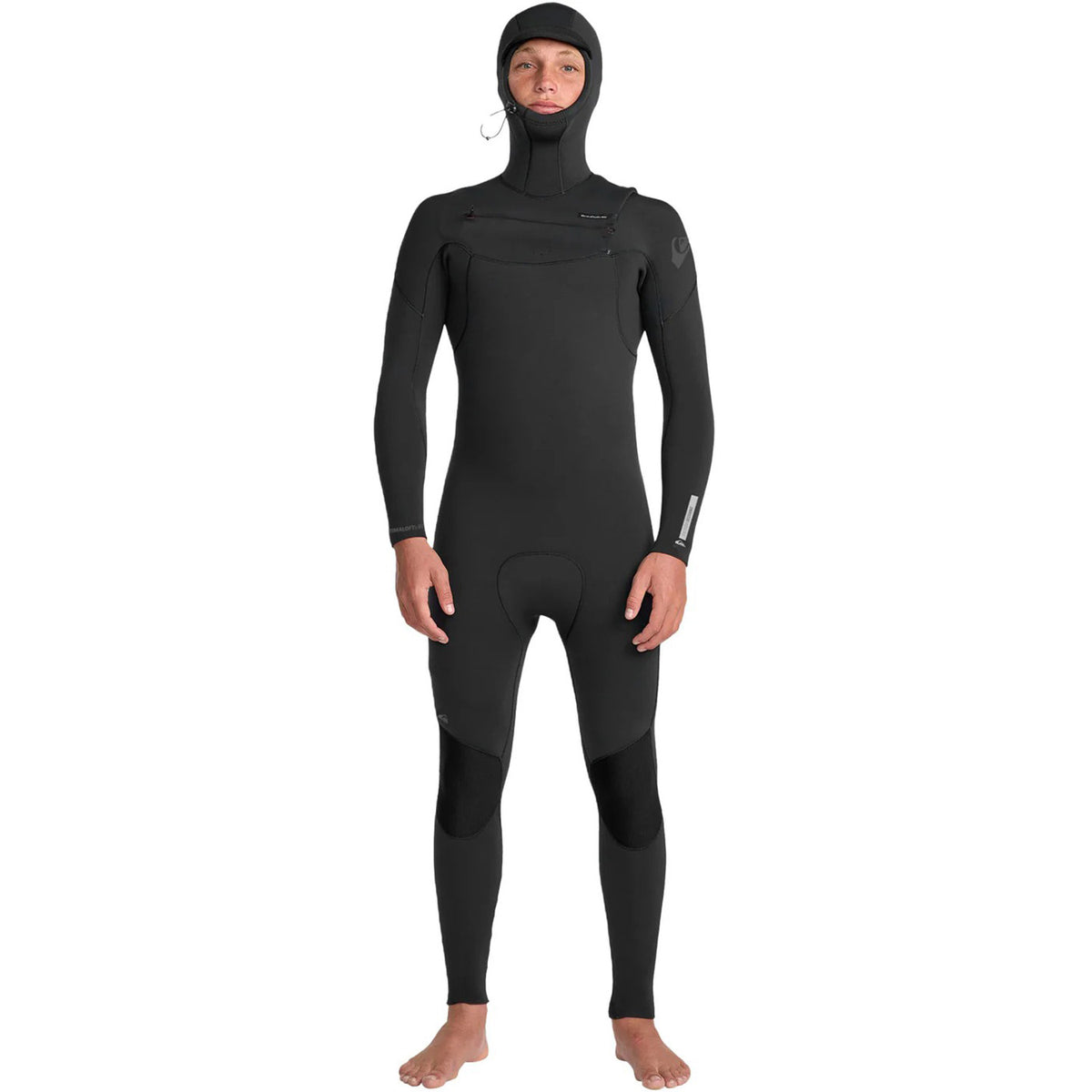 Quiksilver 5/4/3 Everyday Sessions Chest Zip Hooded Wetsuit Black