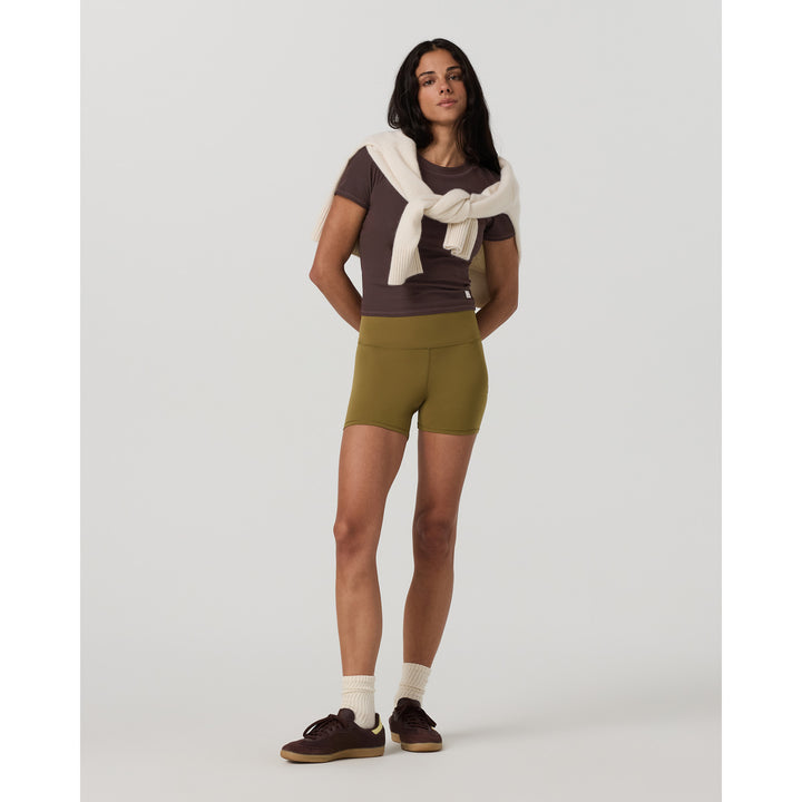 Vuori Pose Fitted T-Shirt - Women's French Roast