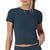 Vuori Pose Fitted T-Shirt - Women's Ocean Blue
