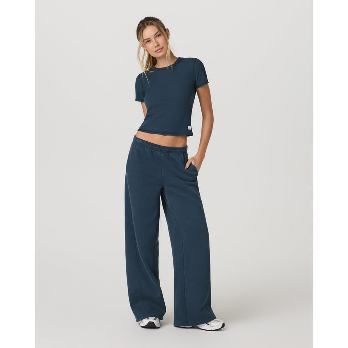 Vuori Pose Fitted T-Shirt - Women's Ocean Blue