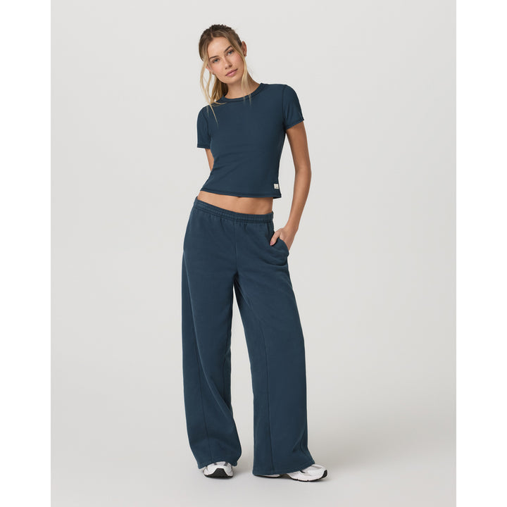 Vuori Pose Fitted T-Shirt - Women's Ocean Blue
