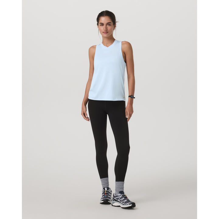 Vuori Energy Top-Long Tank Top - Women's Soft Sky Heather