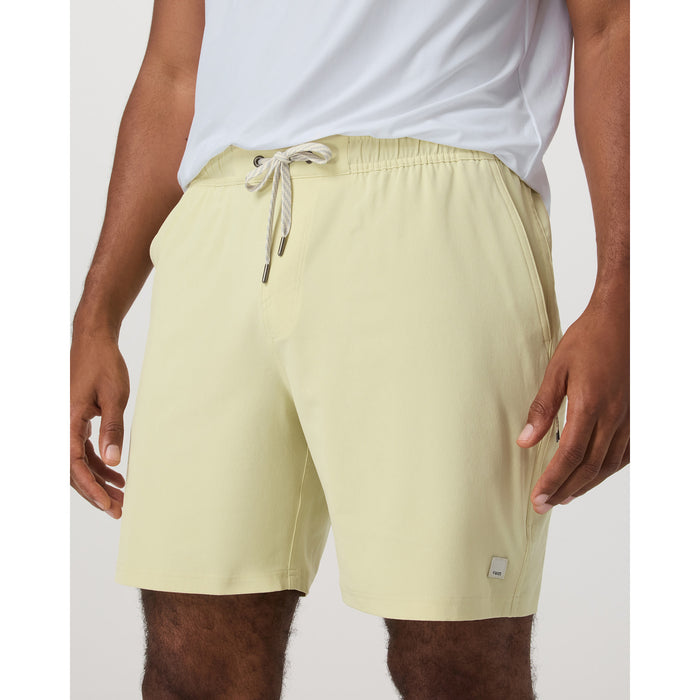 Vuori Banks Session Unlined 7" Shorts - Men's Seed Linen Texture