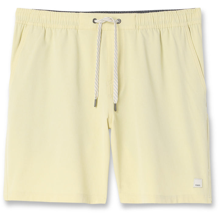 Vuori Banks Session Unlined 7" Shorts - Men's Seed Linen Texture