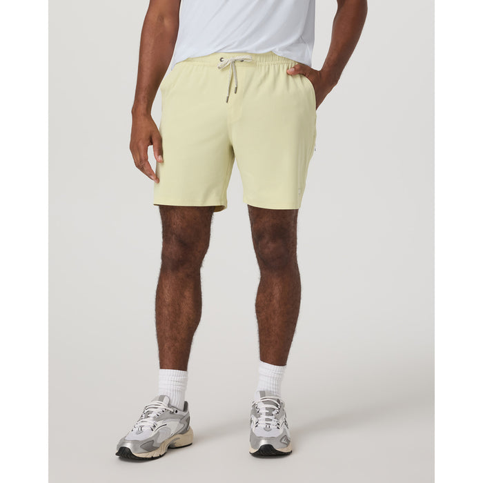 Vuori Banks Session Unlined 7" Shorts - Men's Seed Linen Texture
