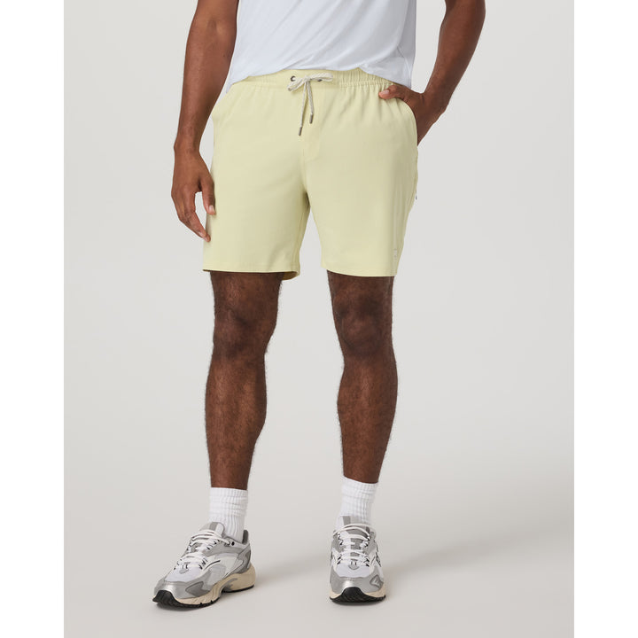 Vuori Banks Session Unlined 7" Shorts - Men's Seed Linen Texture