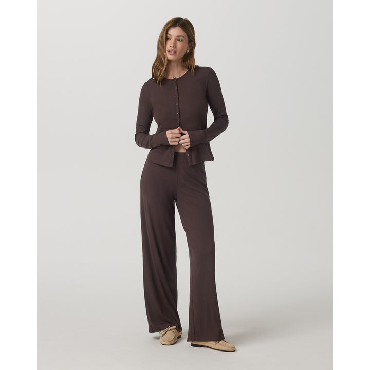 Vuori Long-Sleeve Twin Cardigan - Women's French Roast