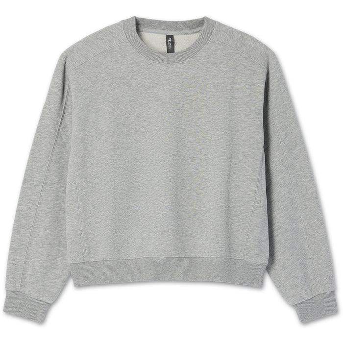 Vuori Sedona Seams Crew - Women's Light Heather Grey
