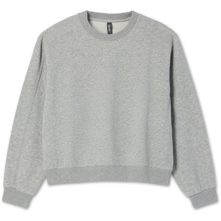 Vuori Sedona Seams Crew - Women's Light Heather Grey