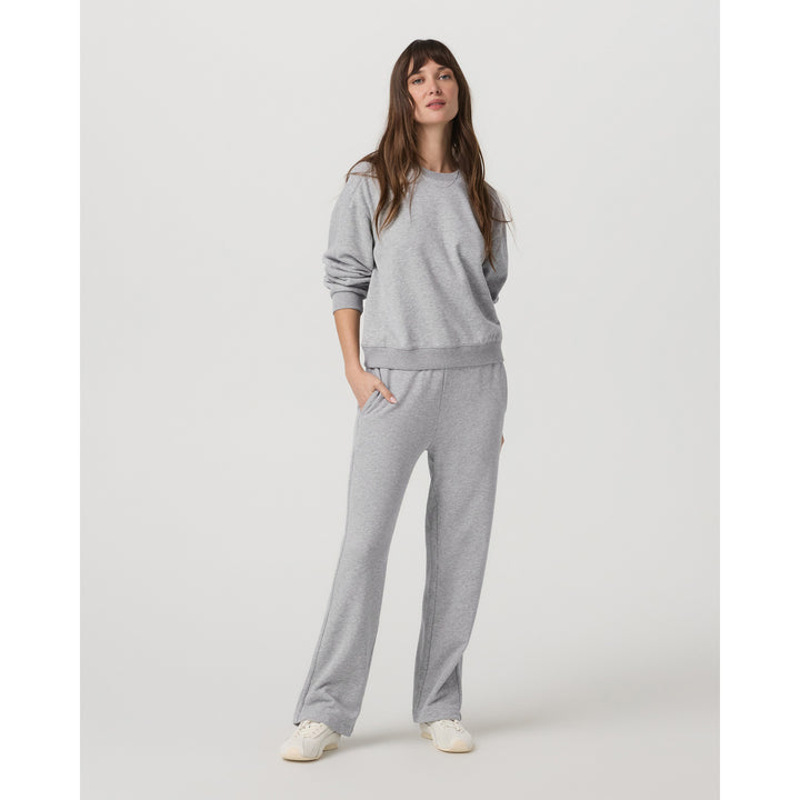 Vuori Sedona Seams Crew - Women's Light Heather Grey